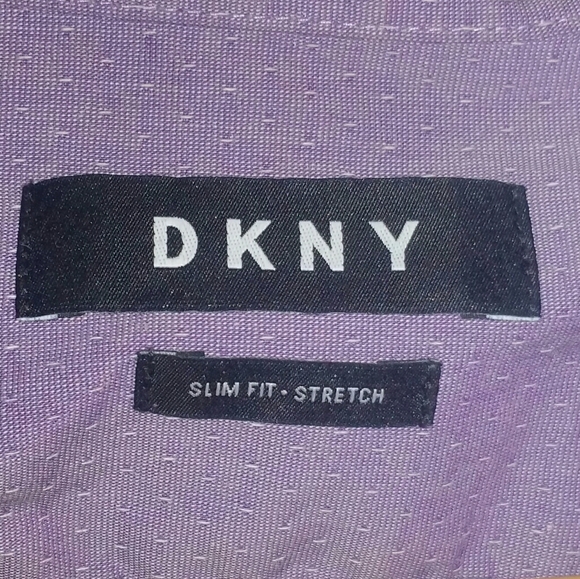 DKNY Slim Fit Stretch Ladies Button Shirt Sz M - Picture 2 of 3